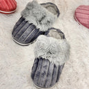 Pantufa de Inverno Pompom Feminina Antiderrapante