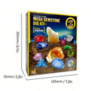 Brinquedo Educativo de Escavação – Descubra Pedras Preciosas e Cristais