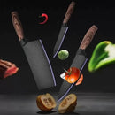 Conjunto de Facas Inox 6 Peças Antiaderente com Cabo Reforçado, Descascador e Tesoura de Cozinha