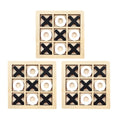 Jogo da Velha Montessori em Madeira – Brinquedo Educativo de Raciocínio para Crianças – Compre 2 Leve 3