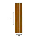 Kit 20 Painéis de Revestimento Ripado Decorativo em MDF – 45x11cm para Parede