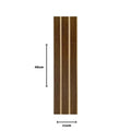Kit 20 Painéis de Revestimento Ripado Decorativo em MDF – 45x11cm para Parede