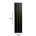 Kit 20 Painéis de Revestimento Ripado Decorativo em MDF – 45x11cm para Parede