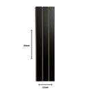 Kit 20 Painéis de Revestimento Ripado Decorativo em MDF – 45x11cm para Parede