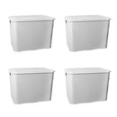 Kit com 4 Caixas Organizadoras Rattan 20L com Tampa