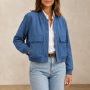 Blazer Decote V - Azul