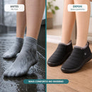 Bota Feminina Slip-On Impermeável com Forro Peludo - Quente e Confortável para Inverno