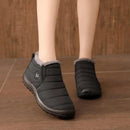 Bota Feminina Slip-On Impermeável com Forro Peludo - Quente e Confortável para Inverno