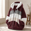 Jaqueta Feminina Oversize Pelucia Capuz Inverno 6