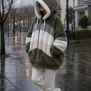 Jaqueta Feminina Oversize Pelucia Capuz Inverno 10