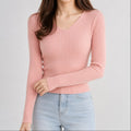 malha-feminina-decote-v-slim-blusa-trico-manga-longa-modelagem-ajustada-para-looks-elegantes-cor-01-rosa-NEW